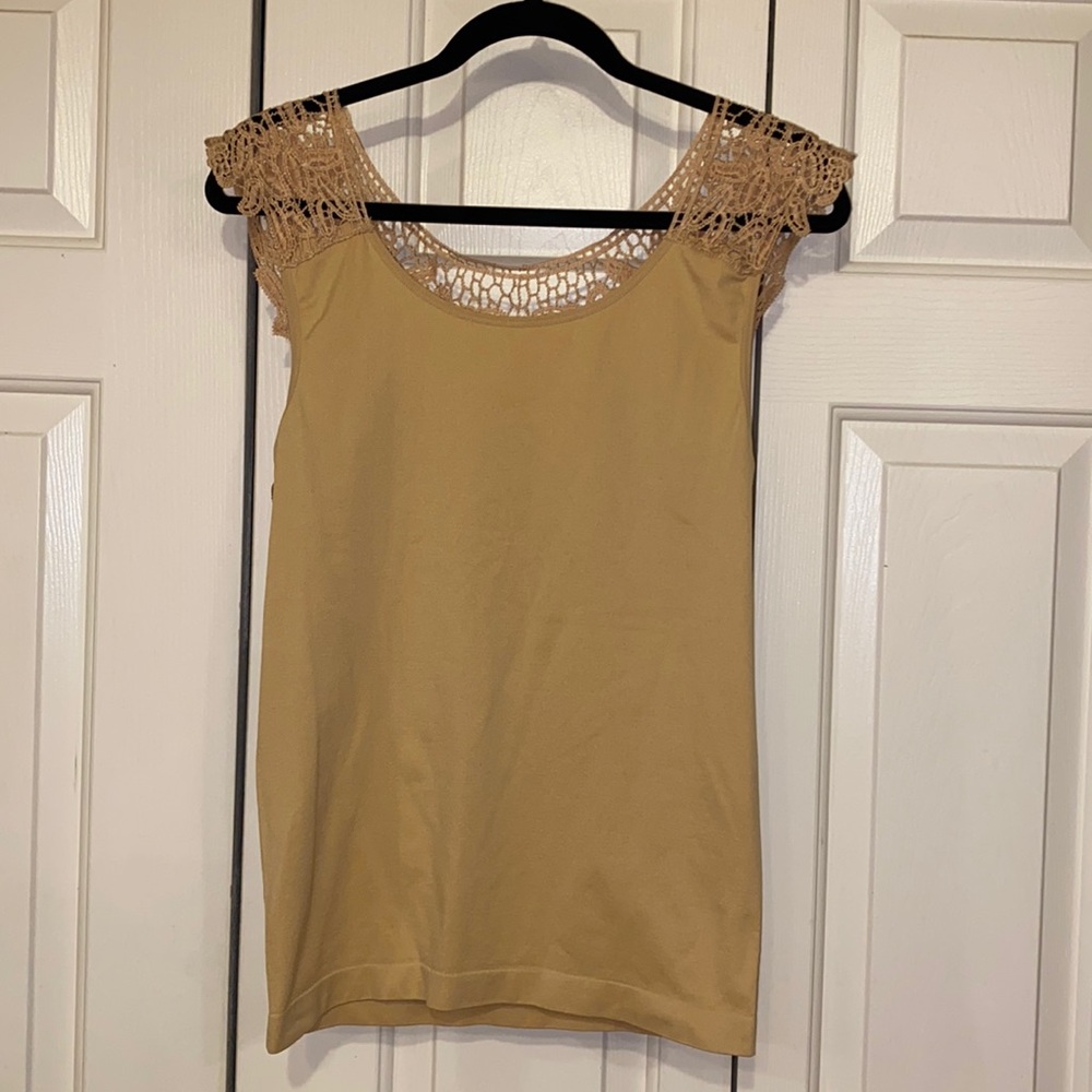 Anabel Connection Nude Stretchy Lace Detail Back